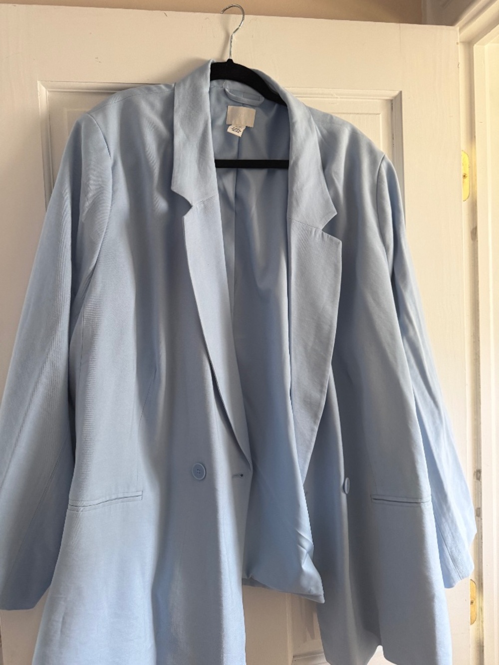 H & M Light Blue Oversized Blazer, 3XL